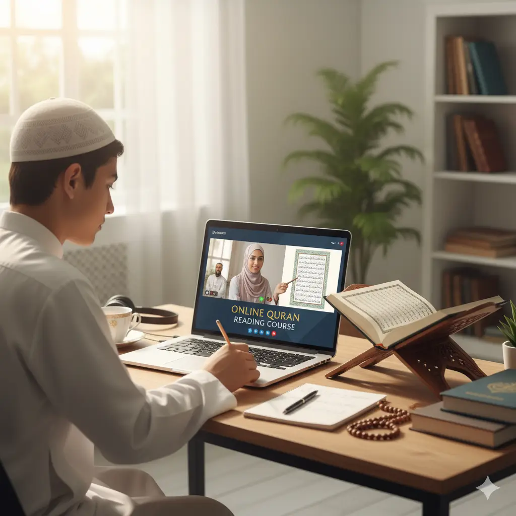 Quran Reading Course online for kids and adults with expert tutors.